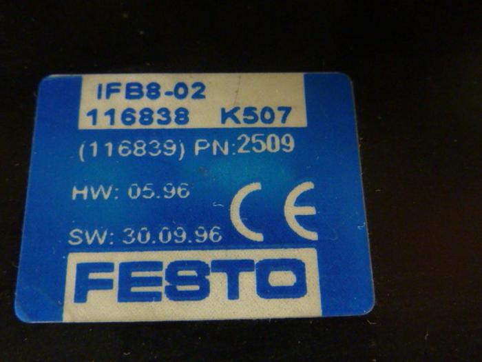 Used FESTO Control Block / Valve Terminal IFB8-02 #52781