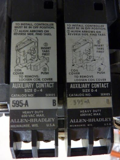 Used ALLEN BRADLEY Starter Size 1 509-BOD SER A W35 #55447