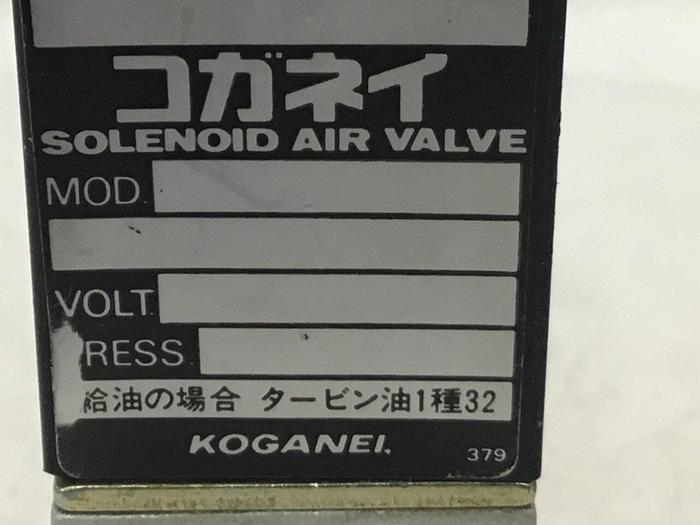 Used KOGANEI Air Valve 100-4E1-39-SR #124305