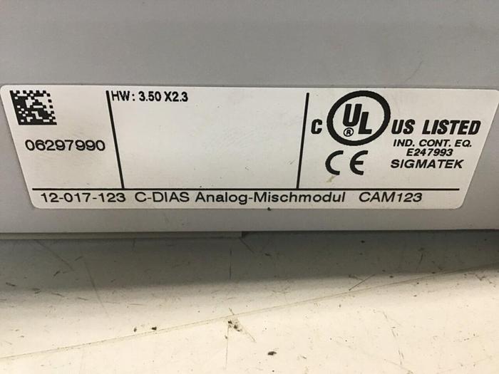 Used SIGMATEK Module 12-017-123 CAM123 #143854