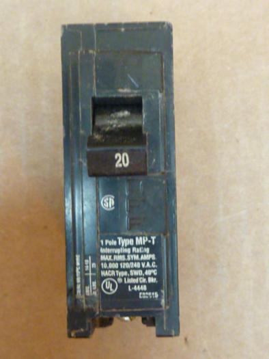 Used SIEMENS 20 Amp Circuit Breaker QP120 #27750