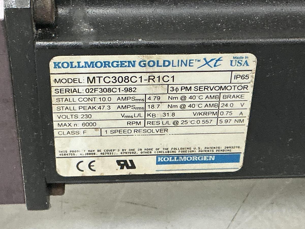 Used KOLLMORGEN GOLDLINE XT MTC308C1-R1C1