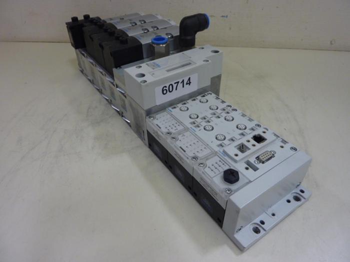 Used FESTO Control Block w/ Valves CPX-EPL-EV #60714