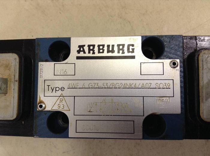 Used ARBURG Hydraulic Valve 4WE6G7353/BG24NK4/A07 SO39 #80844