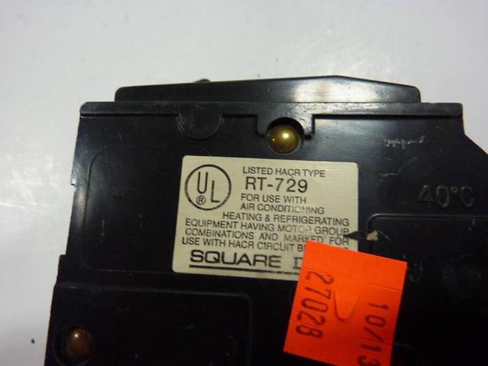 Used SQUARE D 20 Amp Circuit Breaker QO220 #27625