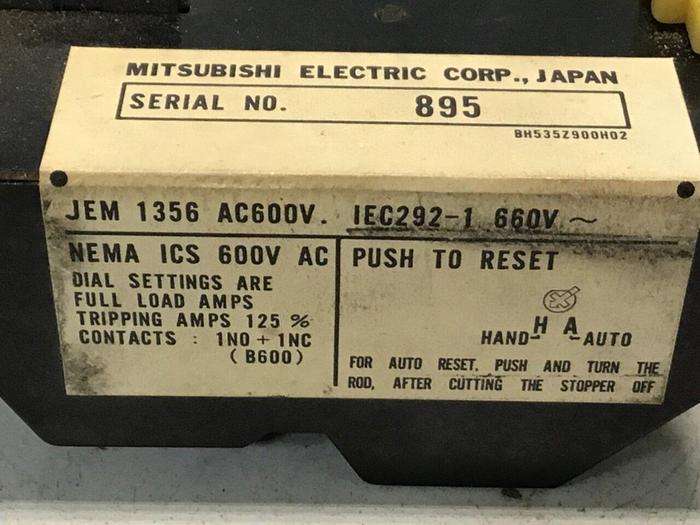 Used MITSUBISHI Thermal Overload Relay TH-K20KP Used #124093