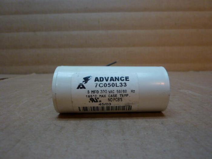 ADVANCE BALLAST Capacitor 7C050L33 New