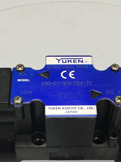 Used YUKEN Directional Control Valve DSG-01-3C9-D24-70 #96920