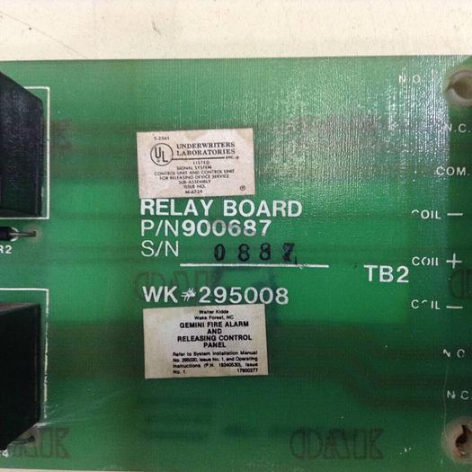 Used KIDDE ALARMLINE Relay Board 900687 #81115