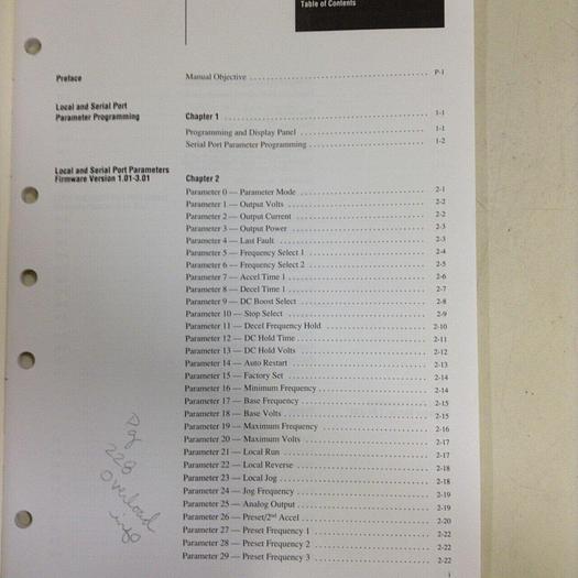 Used ALLEN BRADLEY Programming Manual 1336-5.1 #70947