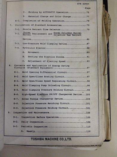 Used TOSHIBA Instruction Manual ISP85NII #67969