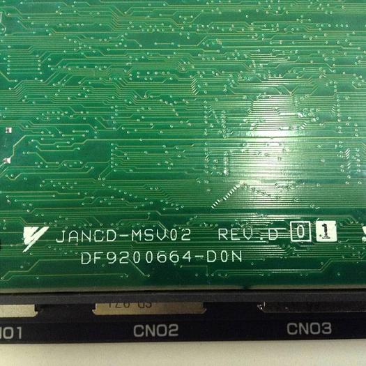 Used YASKAWA Circuit Board JANCD-MSV01B REV F01 #76712
