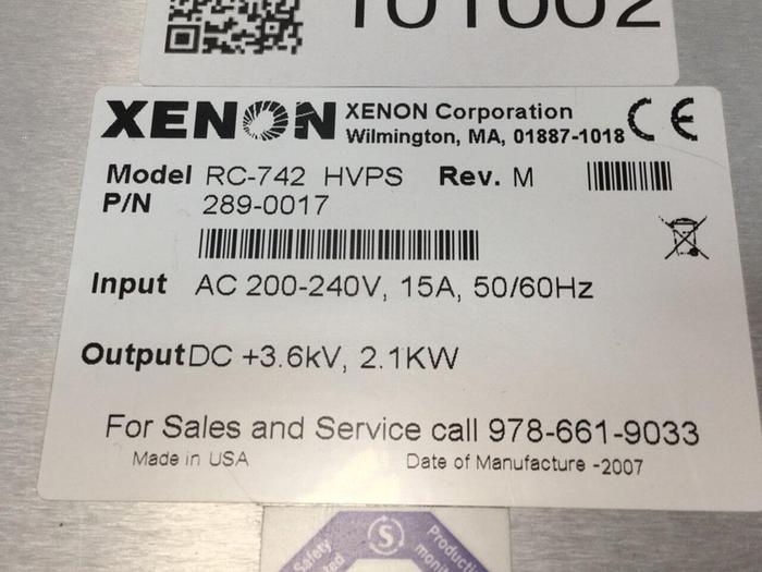 Used XENON Power Supply RC-742 HVPS Used
