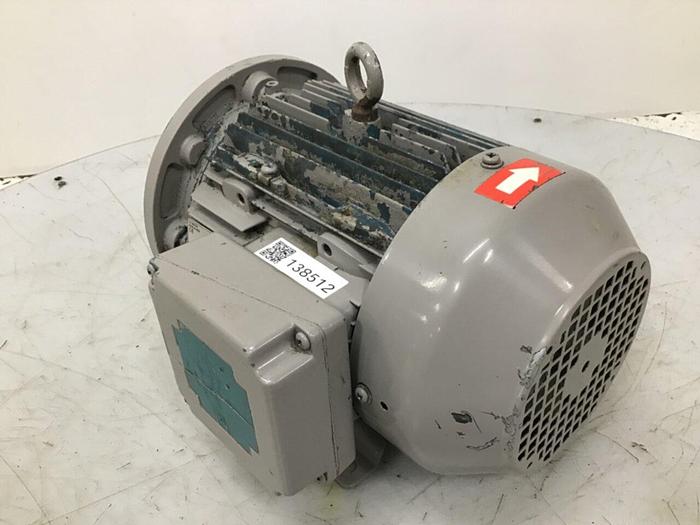 Used BROOK CROMPTON 3 HP Motor U-D-182T-SC #138512