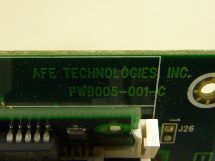 Used AFE TECHNOLOGIES INC. Circuit Board PWB005-001-C #51956