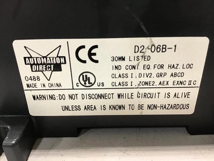 Used KOYO Chassis Rack Direct Logic 205 D2-EM D2-06B-1 Used