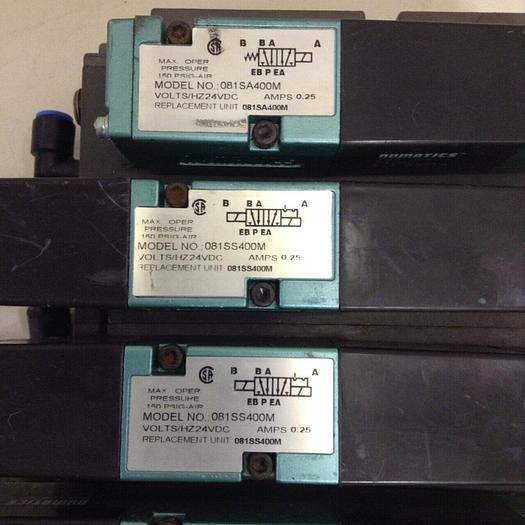 Used NUMATICS Control Block w/ Valves 081SS400M #80029