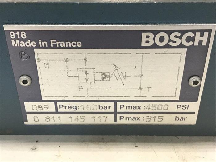 Used BOSCH Pressure Relief Valve 0 811 145 117 Used