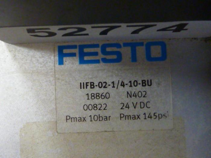 Used FESTO Control Block / Valve Terminal IFB8-02 #52774