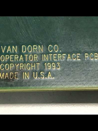 Used VAN DORN Operator Circuit Board PC330-034 Used