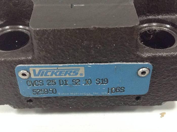 Used VICKERS Valve CVCS25D1S210S19 #89660