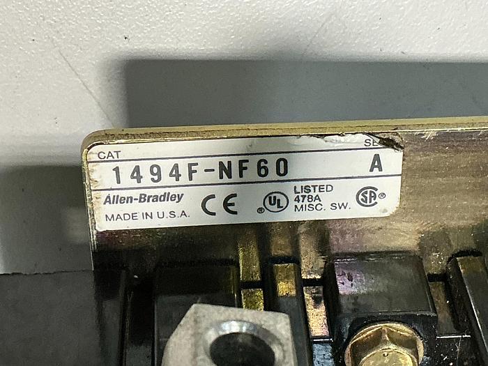 Used ALLEN BRADLEY 1494F-R666
