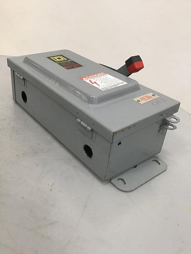 Used SQUARE D 30 Amp Safety Disconnect Switch H361AWK E1 #134669