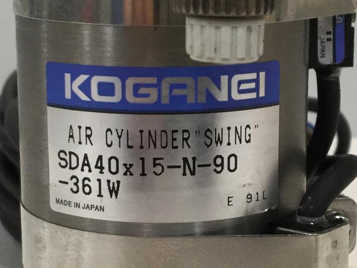 Used KOGANEI Air Cylinder Swing SDA40X15-N-90-361W #108259