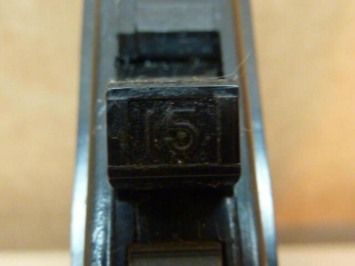 Used SQUARE D 15 Amp Circuit Breaker QOU115 #33008