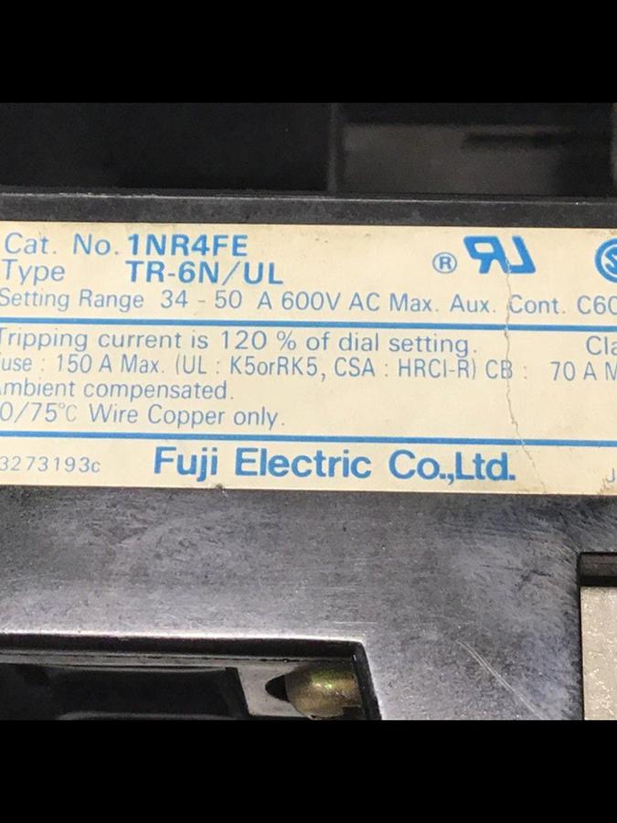 Used FUJI ELECTRIC Contactor SC-N7 3NC4F #120110