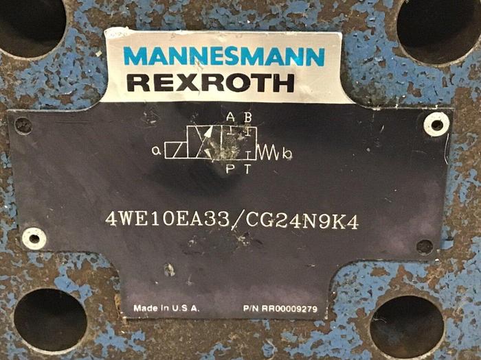 Used MANNESMANN REXROTH Valve 4WE10EA33/CG24N9K4 Used