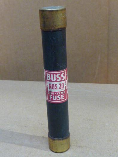 Used BUSSMANN 30 Amp Fuse NOS-30 #33647