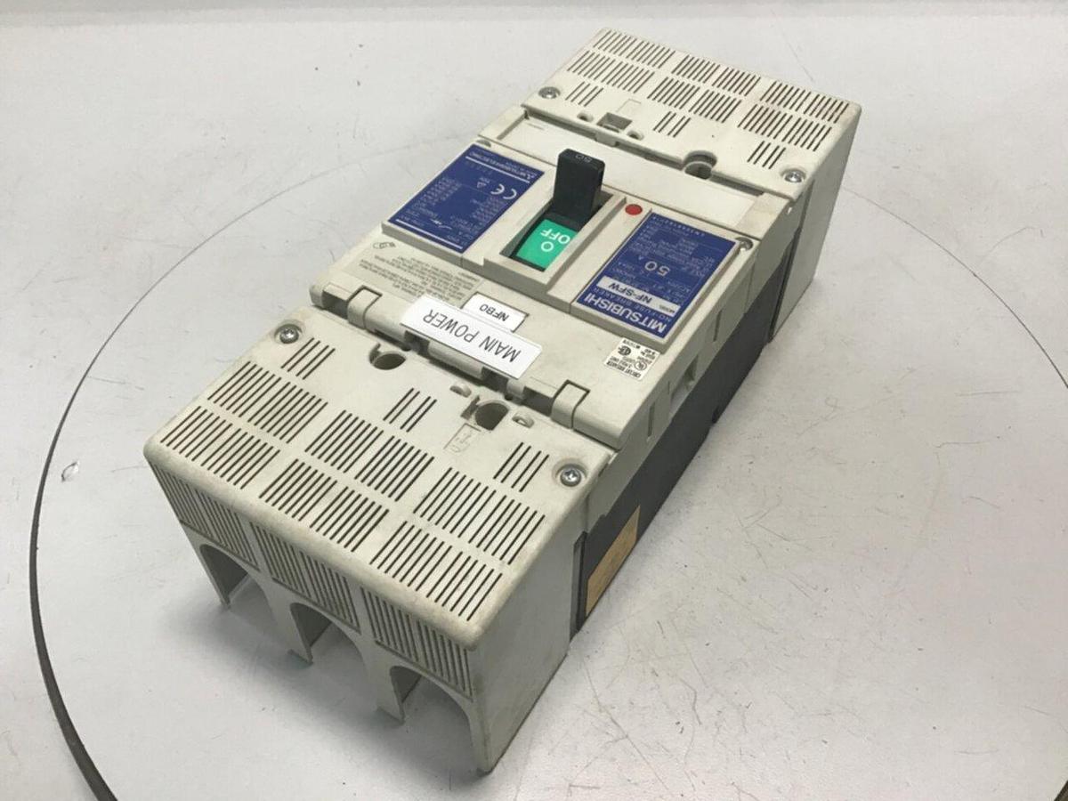 Used MITSUBISHI 50 Amp Breaker NF-SFW350 USED