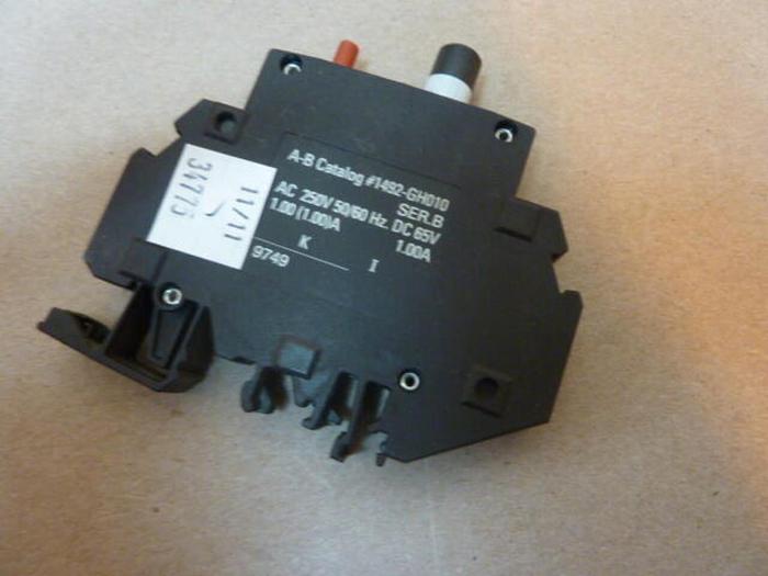 Used ALLEN BRADLEY 1 Amp Circuit Breaker 1492-GH010 SER B #34775