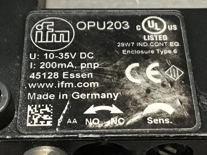 Used IFM Photoelectric Fork Sensor OPU203 #123331
