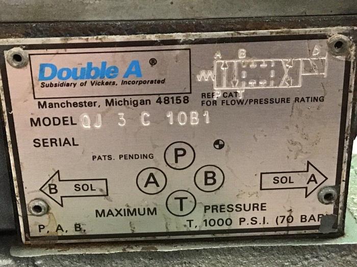Used DOUBLE A Directional Control Valve QJ8C10A1T Used