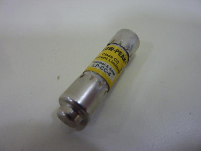 Used BUSSMANN 4 Amp Fuse LP-CC-4 #47598
