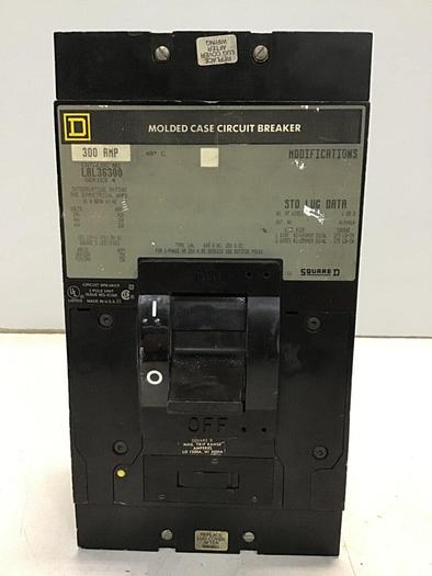Used SQUARE D 300 Amp Circuit Breaker LAL36300 SER 4 #126103