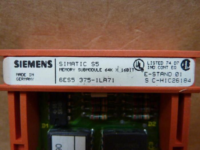 Used SIEMENS Memory Submodule 6ES5 375-1LA71 #22797