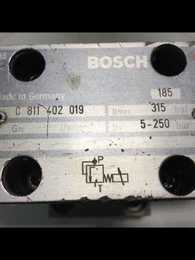 Used BOSCH Proportional Pressure Relief Valve 0 811 402 019 USED