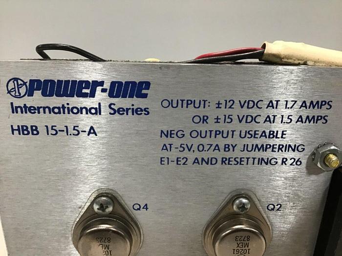 Used POWER-ONE Power Supply HBB15-1.5-A #112479