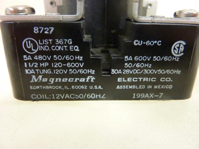 Used MAGNECRAFT Relay 199AX-7 #51737