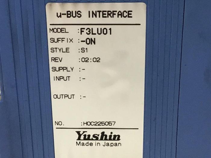 Used YUSHIN AMERICA U-Bus Interface F3LU01-ON #126810