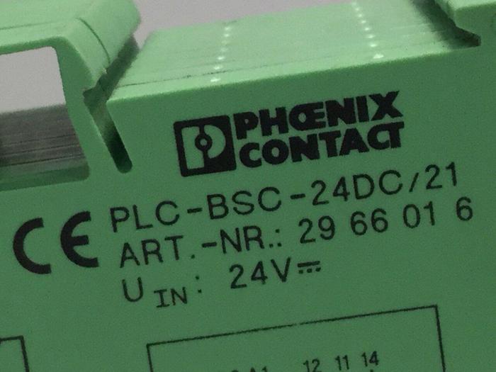 Used PHOENIX CONTACT Terminal Block PLC-BSC-24DC/21 #104966