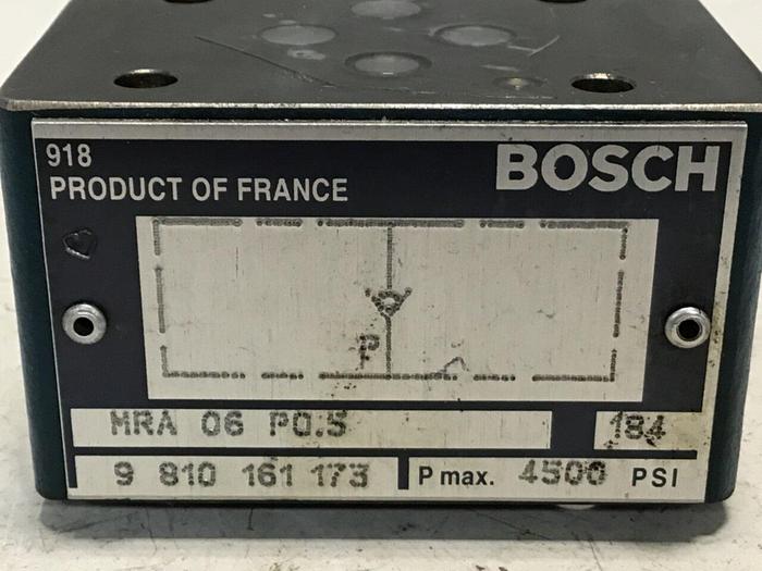 Used BOSCH Valve 9 810 161 173 MRA06P05 #126187
