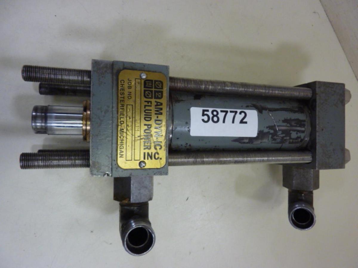 Used AM-DYN-IC FLUID POWER INC. Hydraulic Cylinder 25X4X1 WJ4 USED