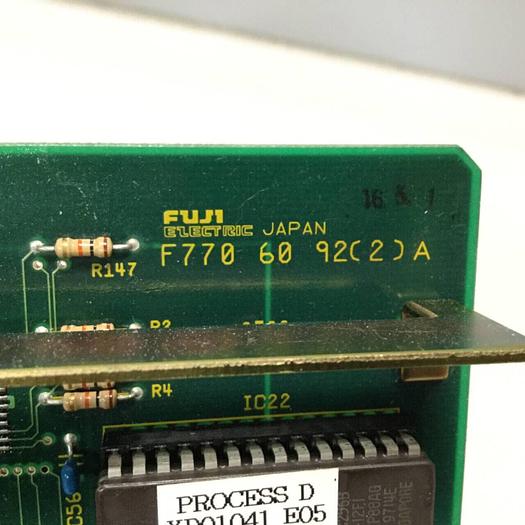 Used FUJI ELECTRIC Process Card F770 60 92(2) A #96274