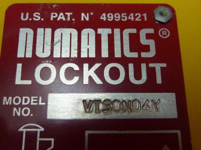 Used NUMATICS Lockout Valve VT30N04Y #64002
