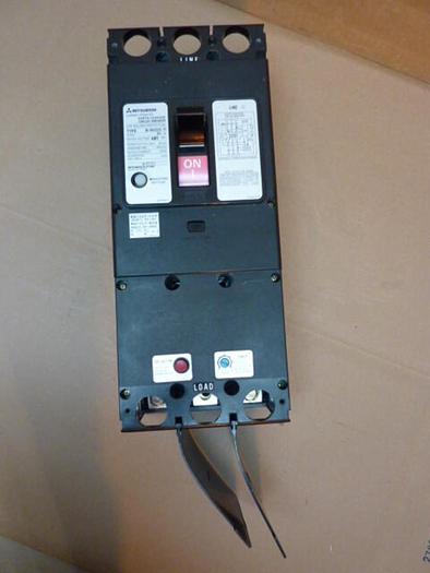 Used MITSUBISHI 225 Amp Circuit Breaker W-NV225-T1 #33286