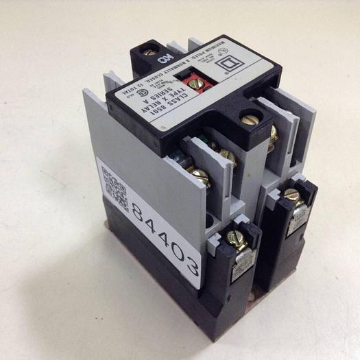Used SQUARE D Control Relay 8501-XO40 #84403